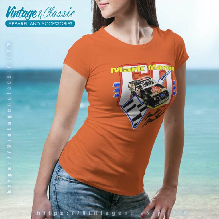 Vintage Nascar Mark Martin 60 Women TShirt Vintage Nascar Mark Martin 60 Women TShirt