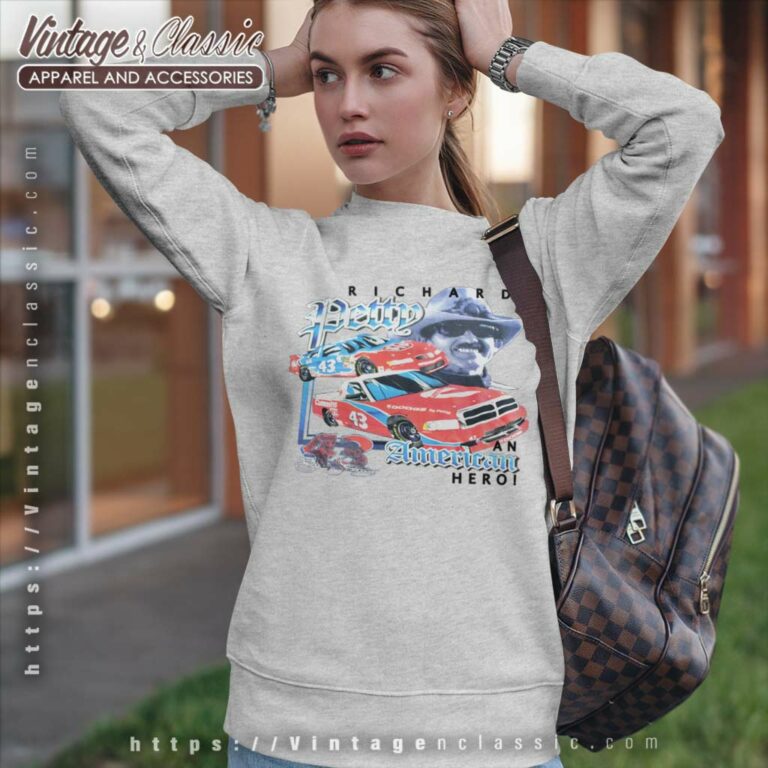 Vintage Nascar Richard Petty An American Hero Sweatshirt Vintage Nascar Richard Petty An American Hero Sweatshirt