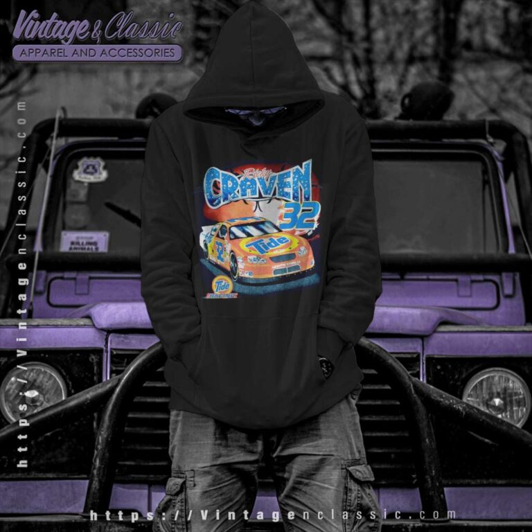Vintage Nascar Ricky Craven Tide Racing 32 Hoodie Vintage Nascar Ricky Craven Tide Racing 32 Hoodie