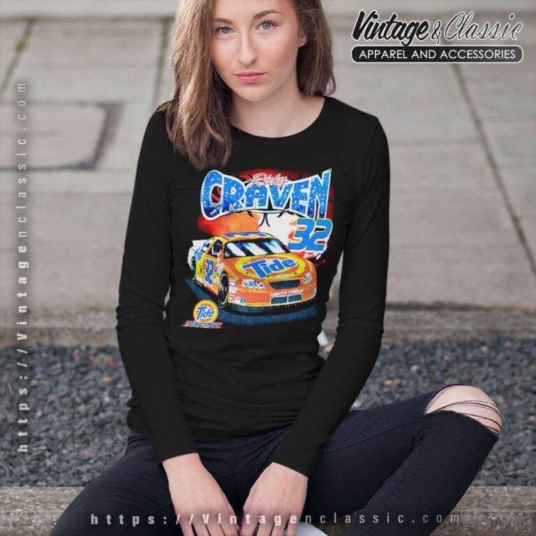 Vintage Nascar Ricky Craven Tide Racing 32 Long Sleeve Tee Vintage Nascar Ricky Craven Tide Racing 32 Long Sleeve Tee
