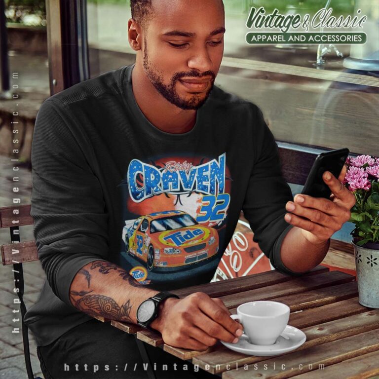 Vintage Nascar Ricky Craven Tide Racing 32 Sweatshirt Vintage Nascar Ricky Craven Tide Racing 32 Sweatshirt