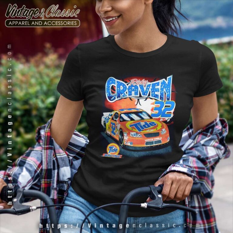 Vintage Nascar Ricky Craven Tide Racing 32 Women TShirt Vintage Nascar Ricky Craven Tide Racing 32 Women TShirt