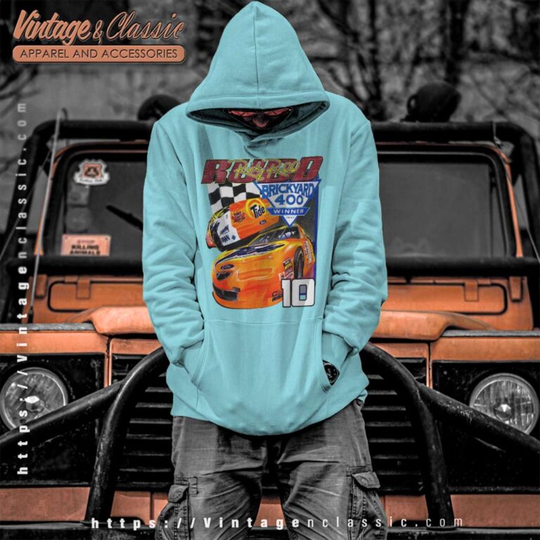 Vintage Nascar Ricky Rudd 10 Brickyard Hoodie Vintage Nascar Ricky Rudd 10 Brickyard Hoodie