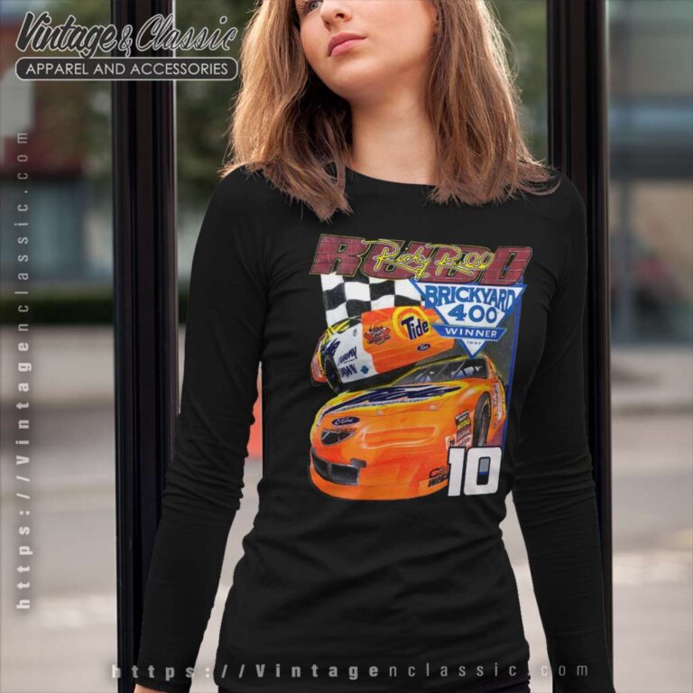 Vintage Nascar Ricky Rudd 10 Brickyard Long Sleeve Tee Vintage Nascar Ricky Rudd 10 Brickyard Long Sleeve Tee