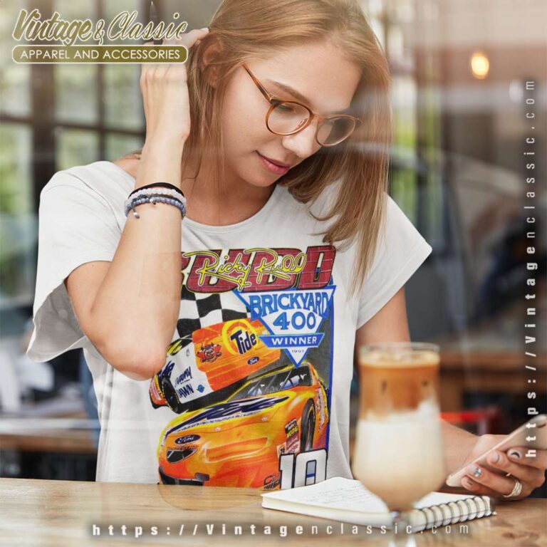 Vintage Nascar Ricky Rudd 10 Brickyard Women TShirt Vintage Nascar Ricky Rudd 10 Brickyard Women TShirt