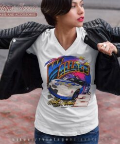Vintage Nascar Rusty Wallace 2 Miller Lite V Neck TShirt