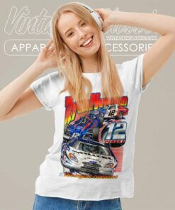 Vintage Nascar Ryan Newman Penske Women TShirt 1