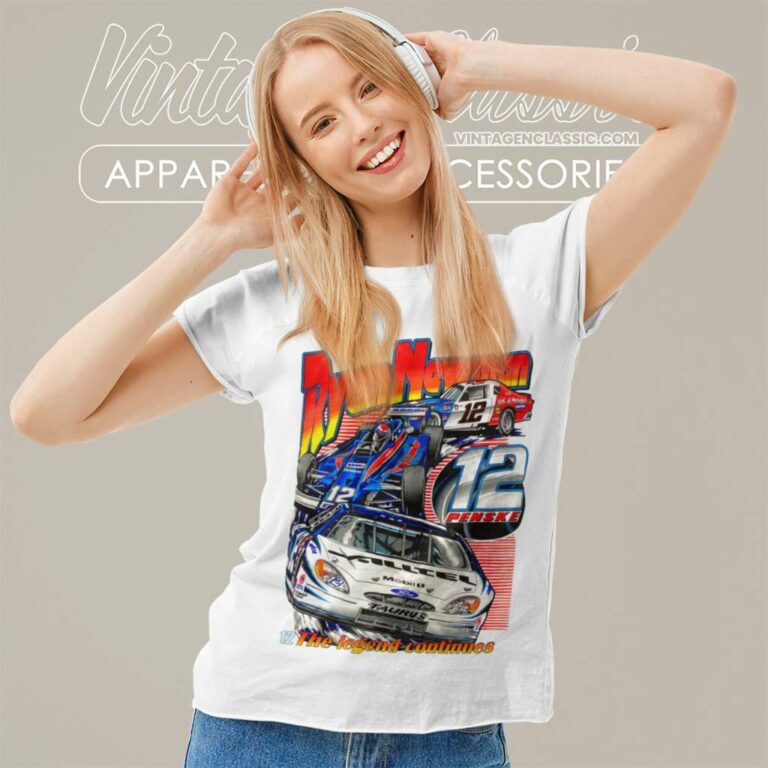 Vintage Nascar Ryan Newman Penske Women TShirt 1 Vintage Nascar Ryan Newman Penske Women TShirt 1