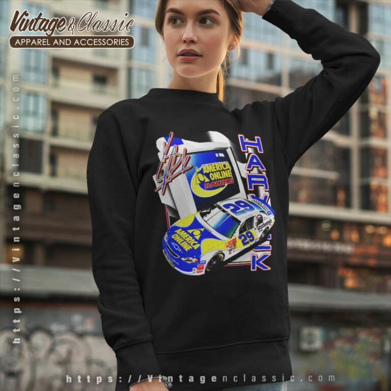 Vintage Nascar Shirt America Online Aol Kevin Harvick Sweatshirt Vintage Nascar Shirt America Online Aol Kevin Harvick Sweatshirt