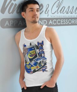 Vintage Nascar Shirt America Online Aol Kevin Harvick Tank Top Racerback
