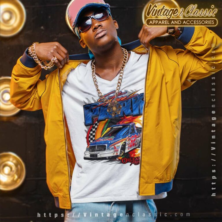 Vintage Nascar Steve Park The Orleans V Neck TShirt Vintage Nascar Steve Park The Orleans V Neck TShirt