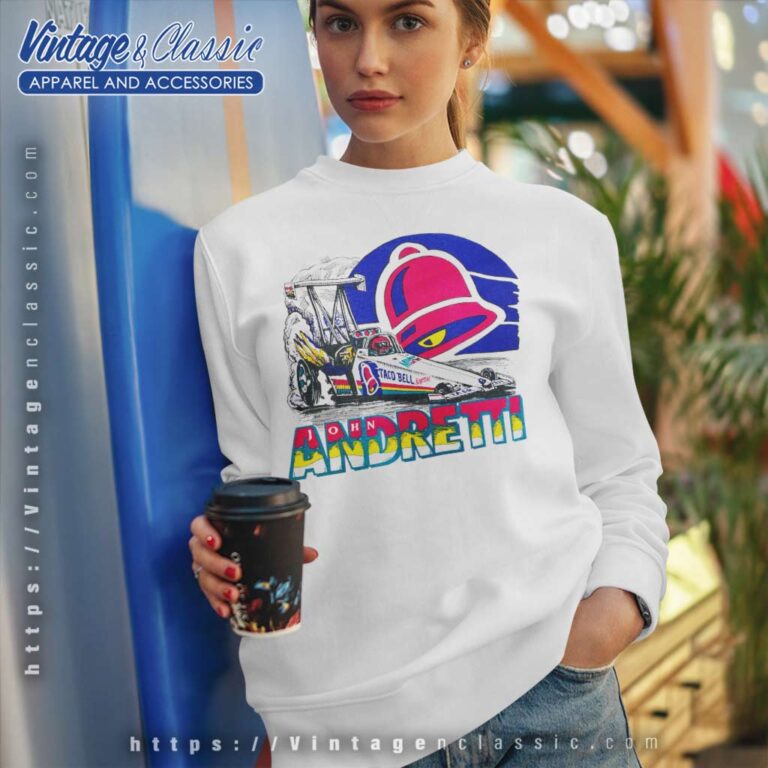 Vintage Nascar Taco Bell John Andretti Sweatshirt Vintage Nascar Taco Bell John Andretti Sweatshirt