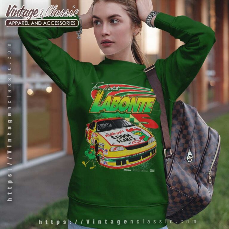 Vintage Nascar Terry Labonte Nascar Corn Flakes Sweatshirt Vintage Nascar Terry Labonte Nascar Corn Flakes Sweatshirt