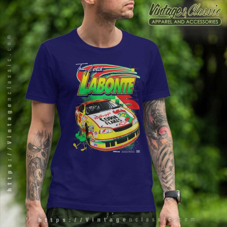 Vintage Nascar Terry Labonte Nascar Corn Flakes T Shirt Vintage Nascar Terry Labonte Nascar Corn Flakes T Shirt