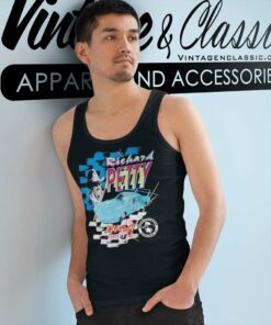 Vintage Nascar The King Forever Richard Petty Tank Top Racerback