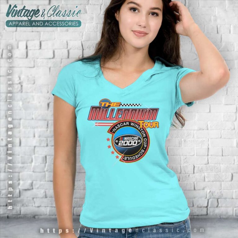 Vintage Nascar The Millennial Tour V Neck TShirt Vintage Nascar The Millennial Tour V Neck TShirt