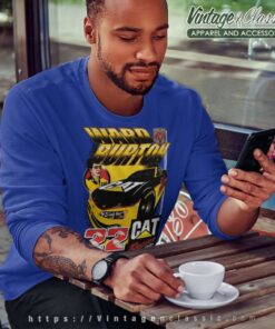 Vintage Nascar Ward Burton Cat Racing Sweatshirt