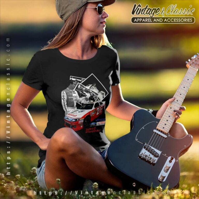 Vintage Nascar Wood Brothers 21 Ford Racing Women TShirt Vintage Nascar Wood Brothers 21 Ford Racing Women TShirt