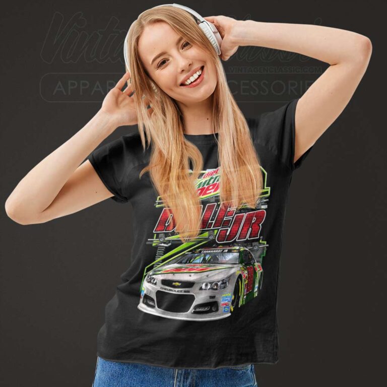 Vintage Nascar X Mountain Dew Dale Jr Women TShirt Vintage Nascar X Mountain Dew Dale Jr Women TShirt