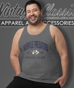 Vintage Nashville Predators Nhl Hockey Tank Top Racerback