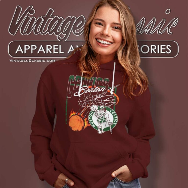 Vintage Nba Boston Celtics Basketball Hoodie Vintage Nba Boston Celtics Basketball Hoodie