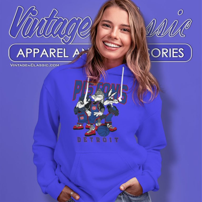 Vintage Nba Detroit Pistons Looney Tunes Hoodie Vintage Nba Detroit Pistons Looney Tunes Hoodie