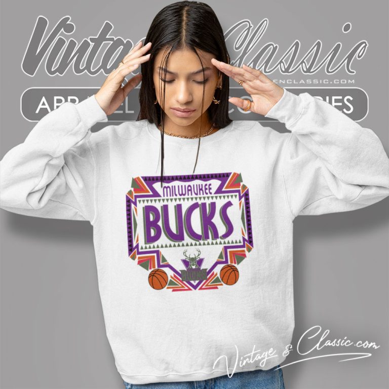 Vintage Nba Milwaukee Bucks Graphic Sweatshirt Vintage Nba Milwaukee Bucks Graphic Sweatshirt