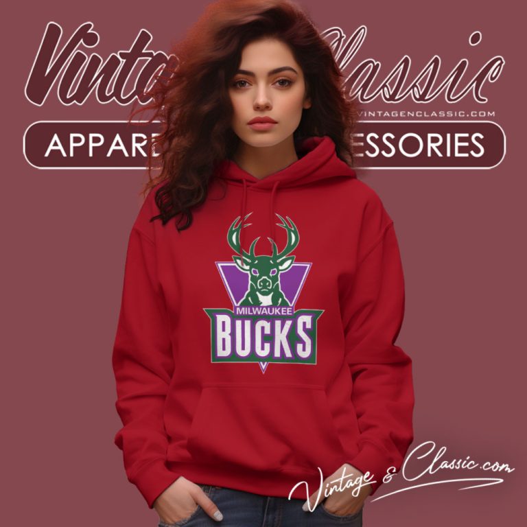 Vintage Nba Milwaukee Bucks Logo Basketball Hoodie Vintage Nba Milwaukee Bucks Logo Basketball Hoodie