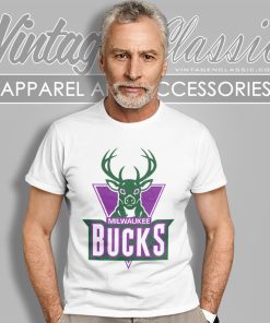 Vintage Nba Milwaukee Bucks Logo Basketball T Shirt
