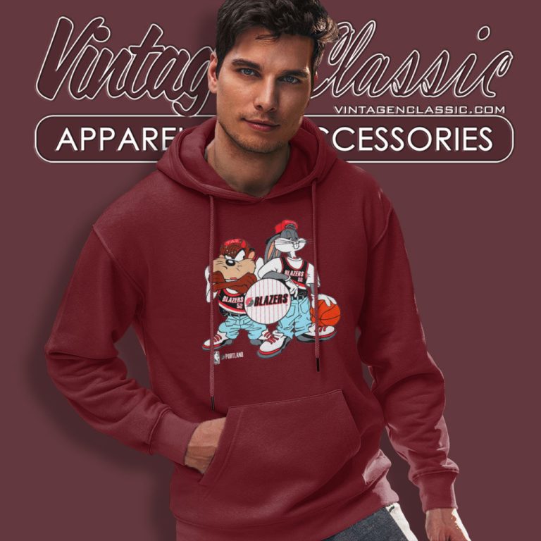 Vintage Nba Portland Trail Blazers Looney Tunes Hoodie Vintage Nba Portland Trail Blazers Looney Tunes Hoodie