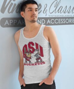 Vintage Ncaa Ohio State Buckeyes Looney Tunes Tank Top Racerback