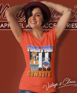 Vintage NCAA OSU Cowboys Final Four Shirt 5 Vintage Ncaa Osu Cowboys Final Four V Neck TShirt