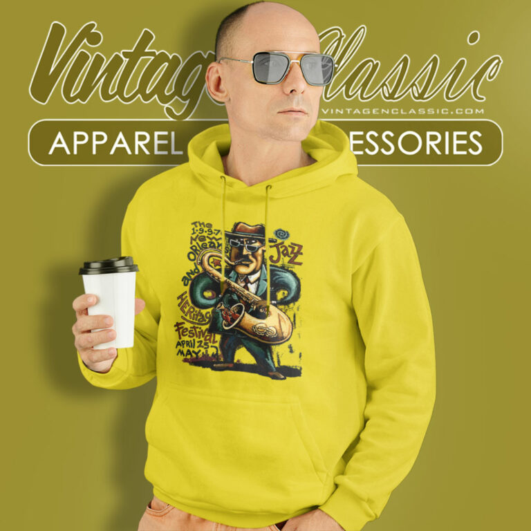 Vintage New Orleans Jazz And Heritage Festival Hoodie Vintage New Orleans Jazz And Heritage Festival Hoodie
