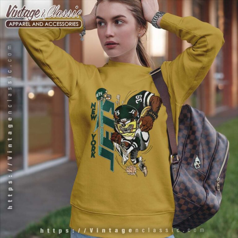 Vintage Nfl New York Jets Looney Tunes Taz Sweatshirt Vintage Nfl New York Jets Looney Tunes Taz Sweatshirt