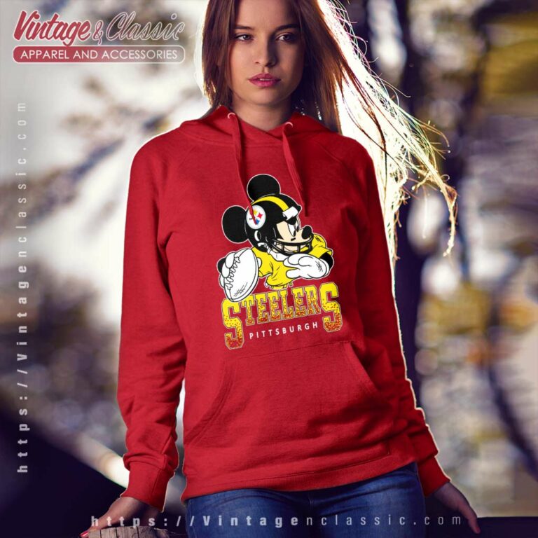 Vintage Nfl Pittsburgh Steelers Disney Mickey Hoodie Vintage Nfl Pittsburgh Steelers Disney Mickey Hoodie