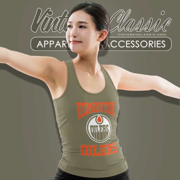 Vintage Nhl Edmonton Oilers Big Logo Tank Top Racerback Vintage Nhl Edmonton Oilers Big Logo Tank Top Racerback