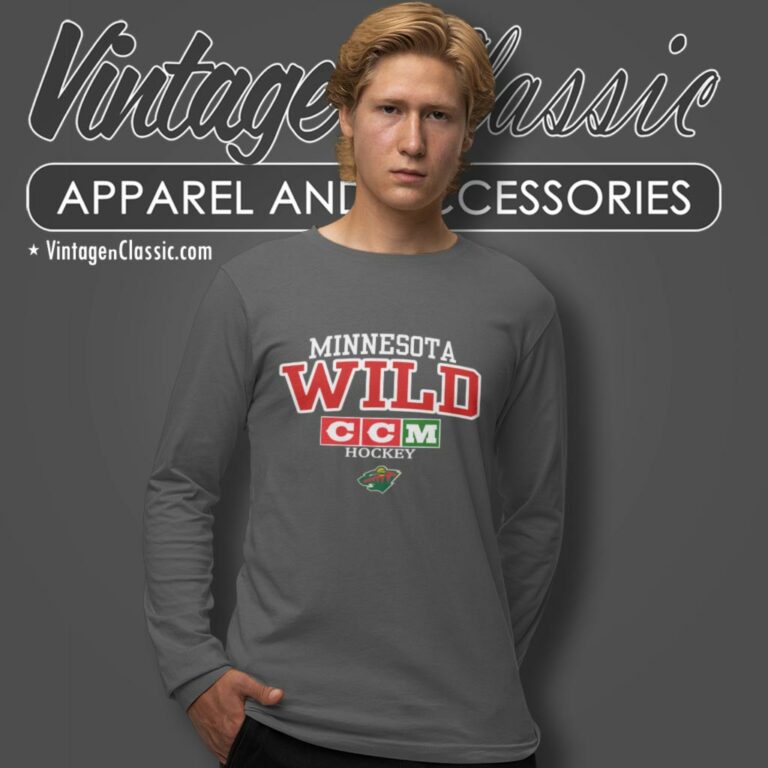 Vintage Nhl Minnesota Wild Ccm Ice Hockey Long Sleeve Tee 1 Vintage Nhl Minnesota Wild Ccm Ice Hockey Long Sleeve Tee 1