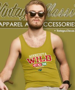 Vintage Nhl Minnesota Wild Ccm Ice Hockey Tank Top Racerback 1