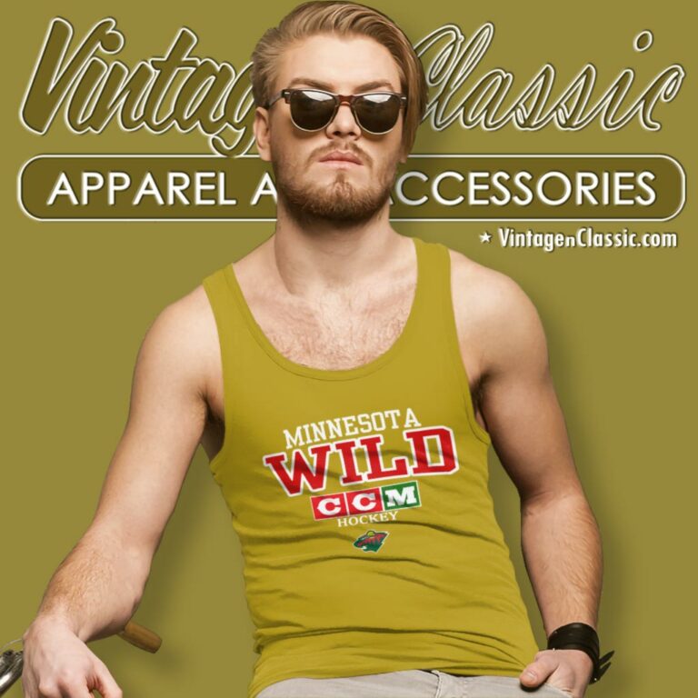 Vintage Nhl Minnesota Wild Ccm Ice Hockey Tank Top Racerback 1 Vintage Nhl Minnesota Wild Ccm Ice Hockey Tank Top Racerback 1