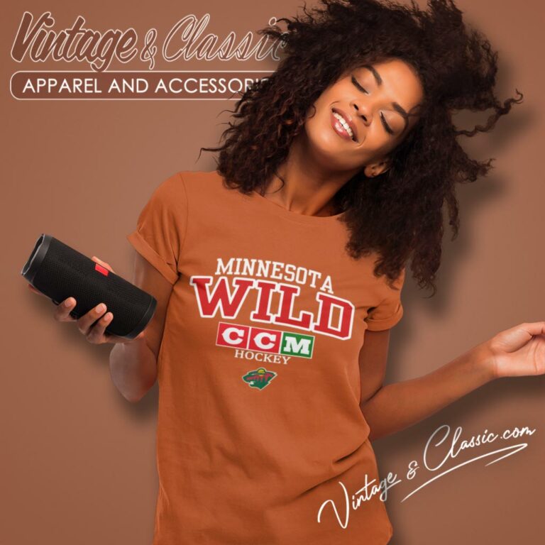 Vintage Nhl Minnesota Wild Ccm Ice Hockey Women T Shirt 1 Vintage Nhl Minnesota Wild Ccm Ice Hockey Women T Shirt 1