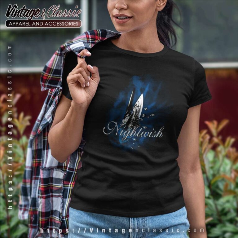 Vintage Nightwish The Poet And The Pendulum Women TShirt Vintage Nightwish The Poet And The Pendulum Women TShirt
