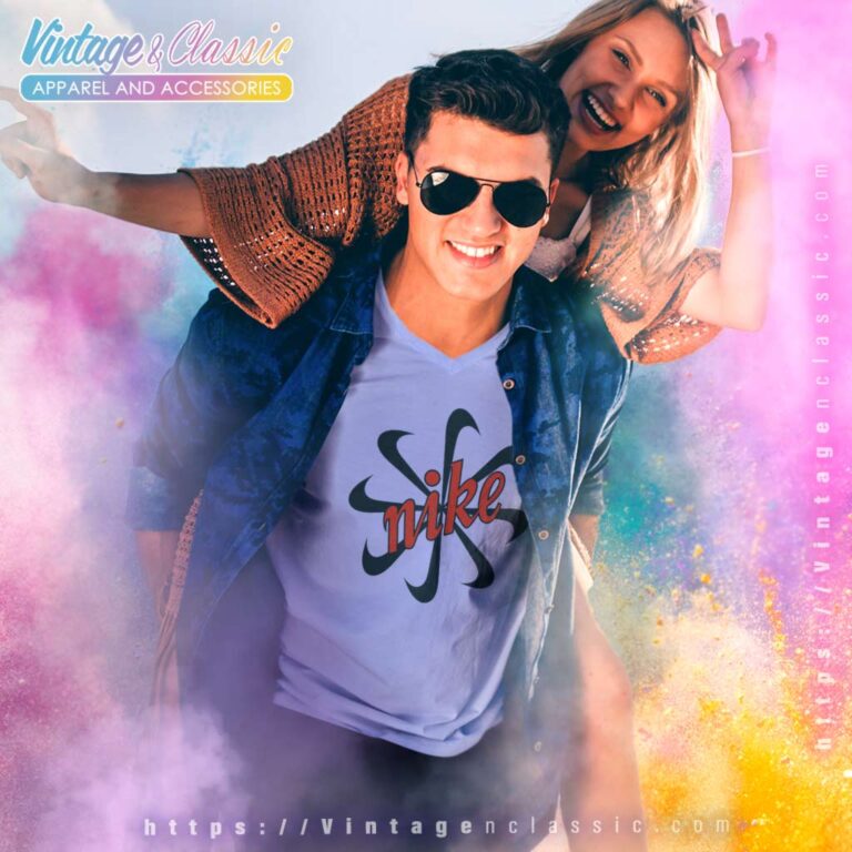 Vintage Nike Pinwheel V Neck TShirt Vintage Nike Pinwheel V Neck TShirt