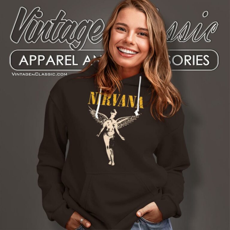 Vintage Nirvana In Utero Angel Hoodie Vintage Nirvana In Utero Angel Hoodie