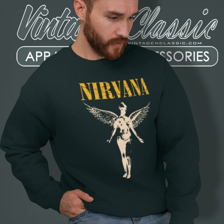 Vintage Nirvana In Utero Angel Sweatshirt Vintage Nirvana In Utero Angel Sweatshirt