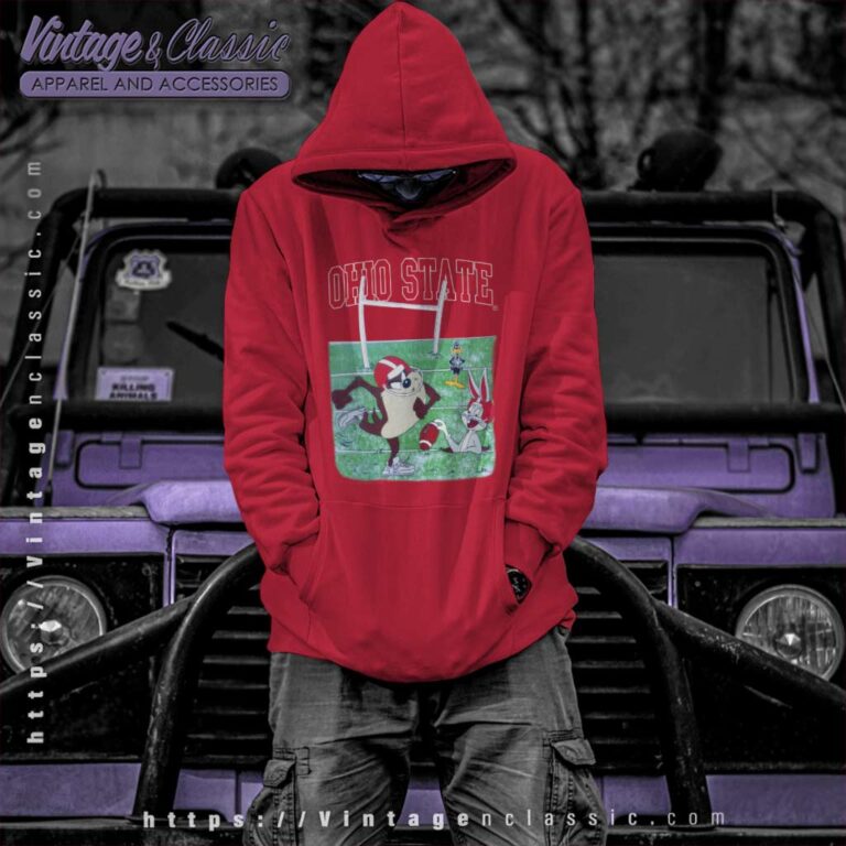 Vintage Ohio State Looney Tunes Hoodie Vintage Ohio State Looney Tunes Hoodie