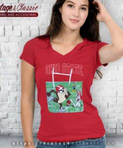 Vintage Ohio State Looney Tunes V Neck TShirt
