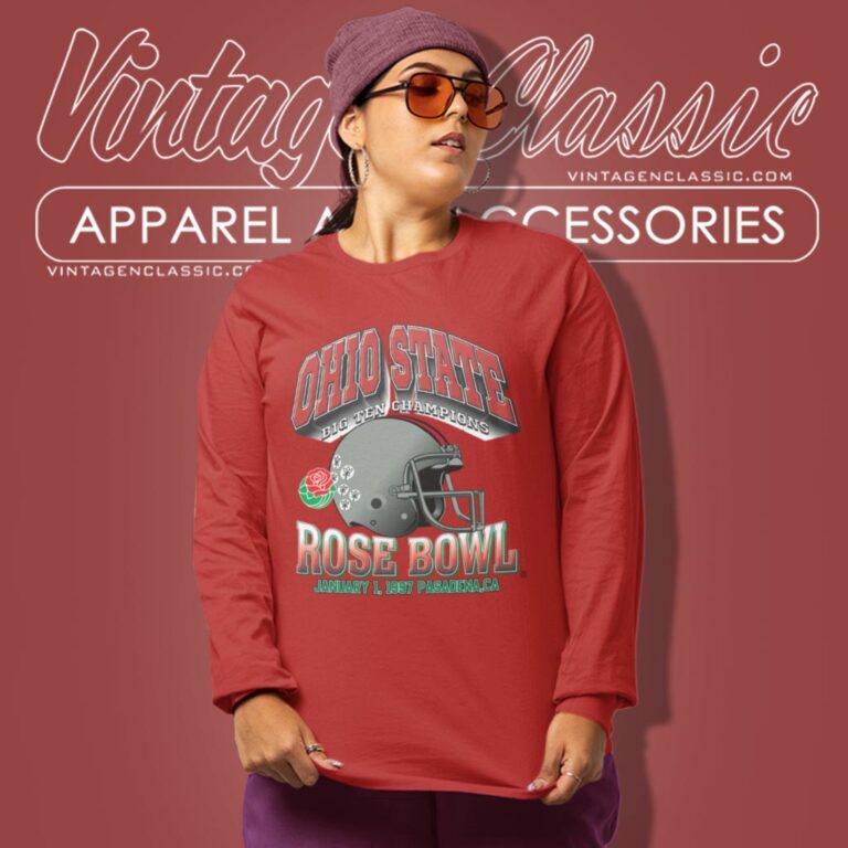 Vintage Ohio State University Rose Bowl Long Sleeve Tee Vintage Ohio State University Rose Bowl Long Sleeve Tee