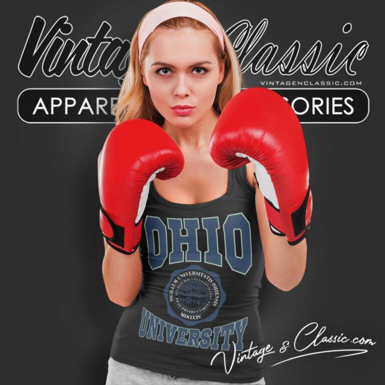 Vintage Ohio University Big Logo Tank Top Racerback Vintage Ohio University Big Logo Tank Top Racerback