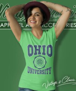 Vintage Ohio University Big Logo V Neck TShirt