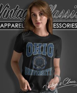 Vintage Ohio University Big Logo Women T Shirt